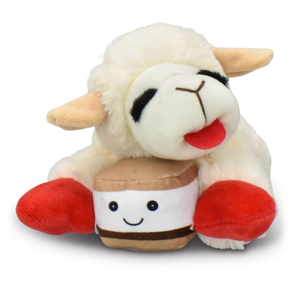 Lamb Chop Dog Interactive Plush Toy - White - Image 2