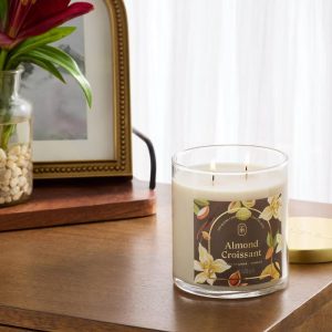 2 Wick Glass Jar Candle with Lid 15.1oz