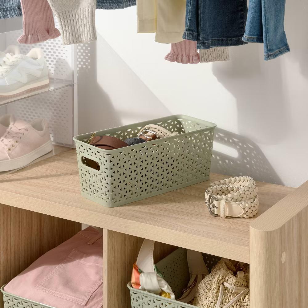 Y-Weave Half Medium Decorative Storage Basket - Image 24