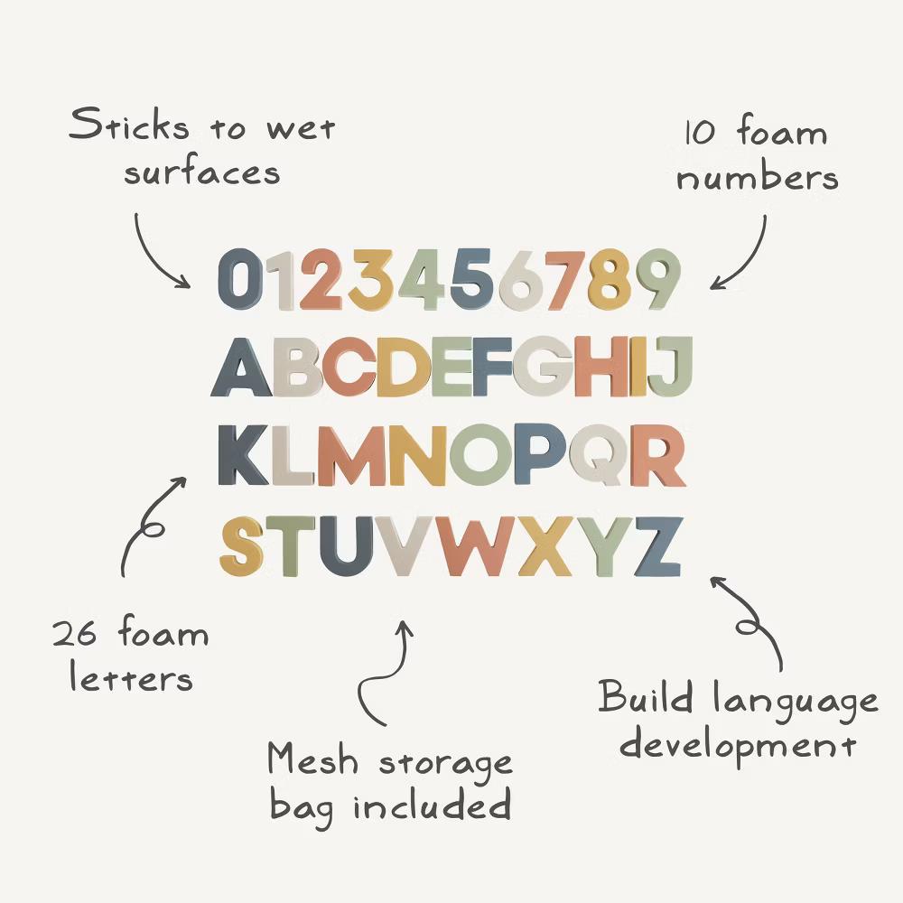 Mushie Letters & Numbers Bath Play Set - Image 19