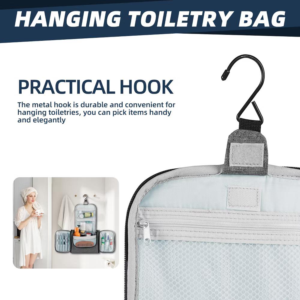 Large Capacity Toiletry Bag for Women and Men, Hanging Toiletry Organizer Cosmetics Makeup Bag - Image 49