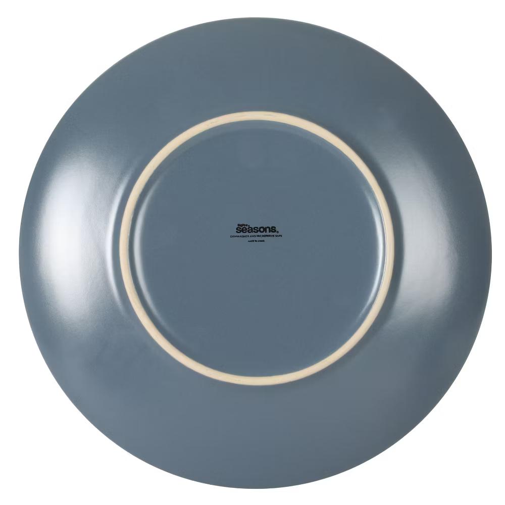 Oxford Blue Plates and Bowls Sets, 16 Piece Stoneware Dinnerware Sets for 4, Dinner Plates Dessert Plates Bowls Mugs - Image 6