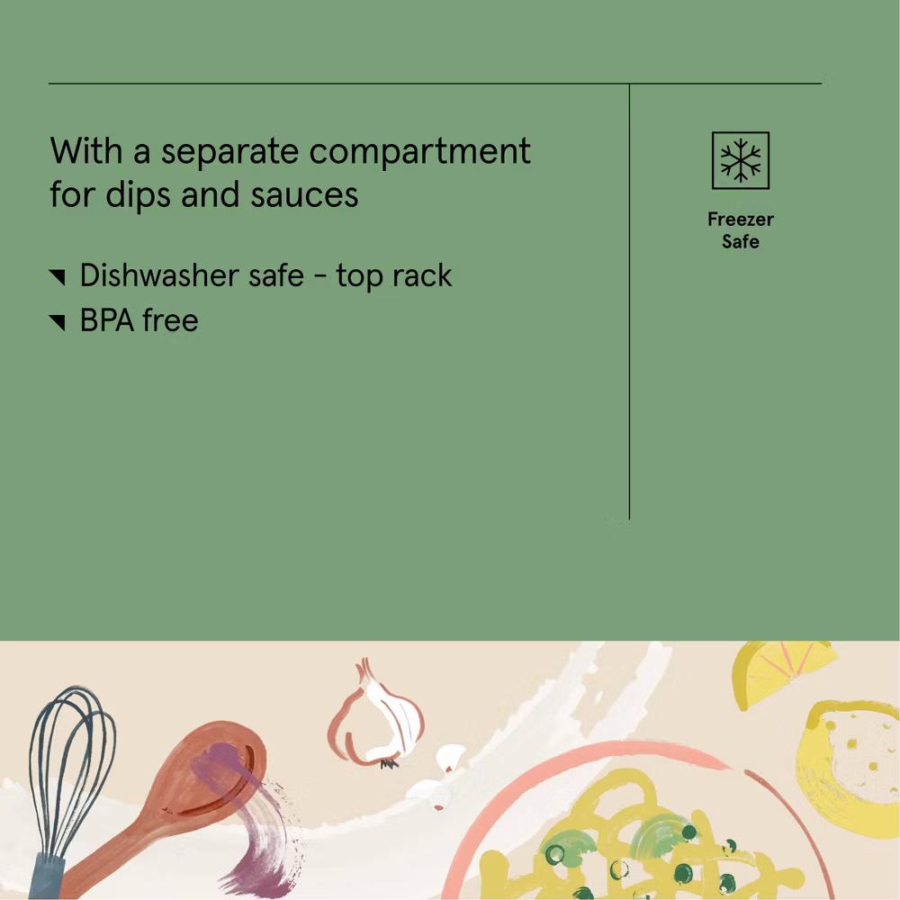 Square Meal Prep Bento Food Storage Container