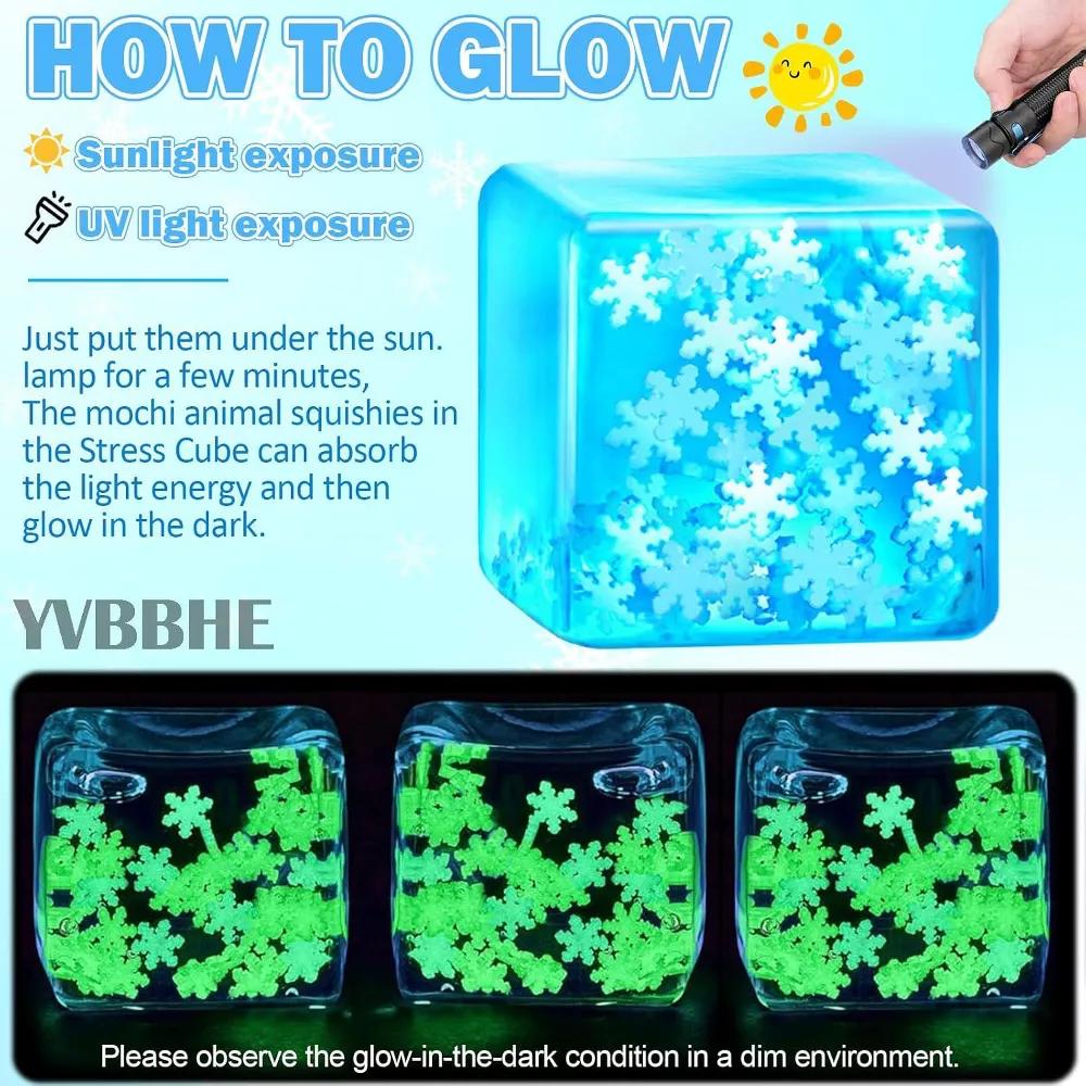 Link Snowflake Nice Cube -Sensory Squeeze Toy with Super Solid Squish 2pk - Image 7