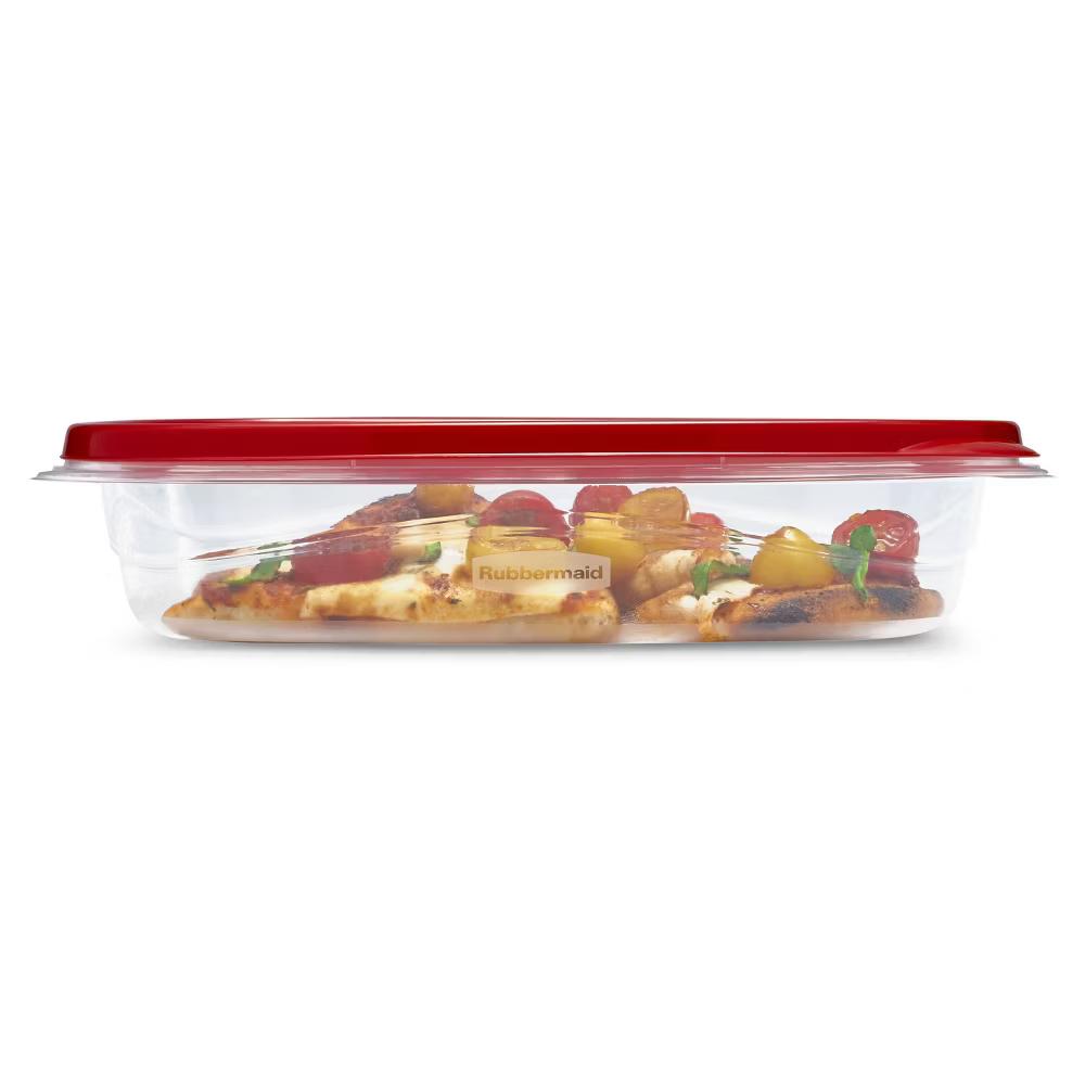 3pc TakeAlongs Rectangle 4 Cup Food Storage Containers - Red - Image 3