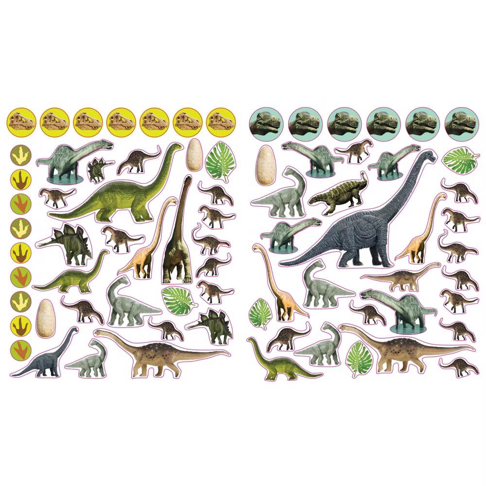 Eyelike Stickers Dinosaurs - Workman: 400 Reusable Kids & Planner Stickers, 12 Sheets, Dinosaur Theme - Image 3