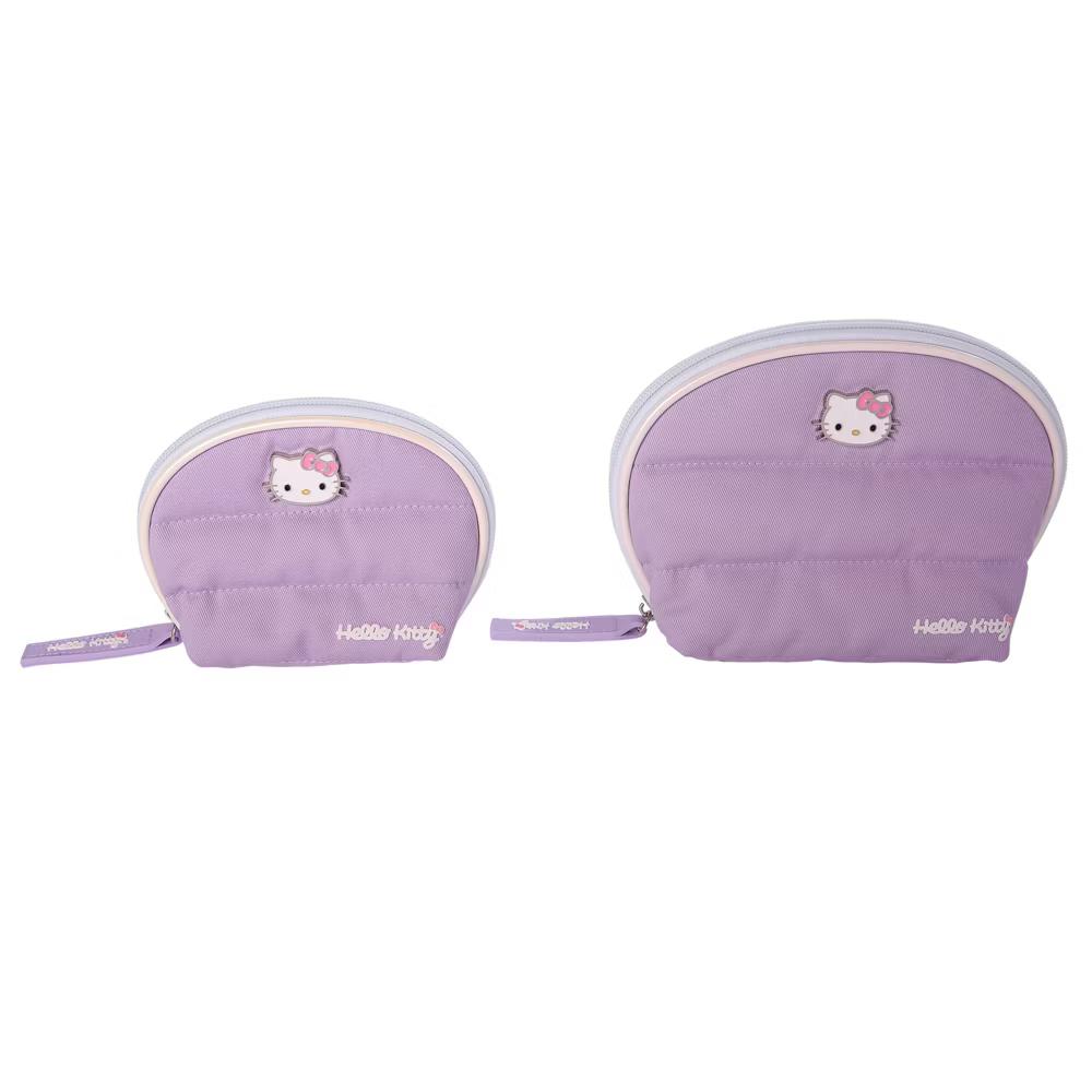 Purple Large and Small Dome Cosmetic Travel Bag - Image 7