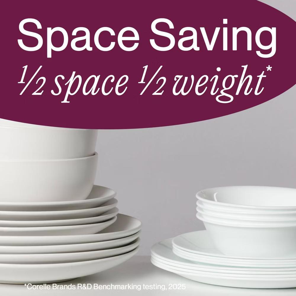 16pc Ocean Blues Dinnerware Set: Polka Dot Plates & Bowls, Service for 4, Dishwasher-Safe - Image 2