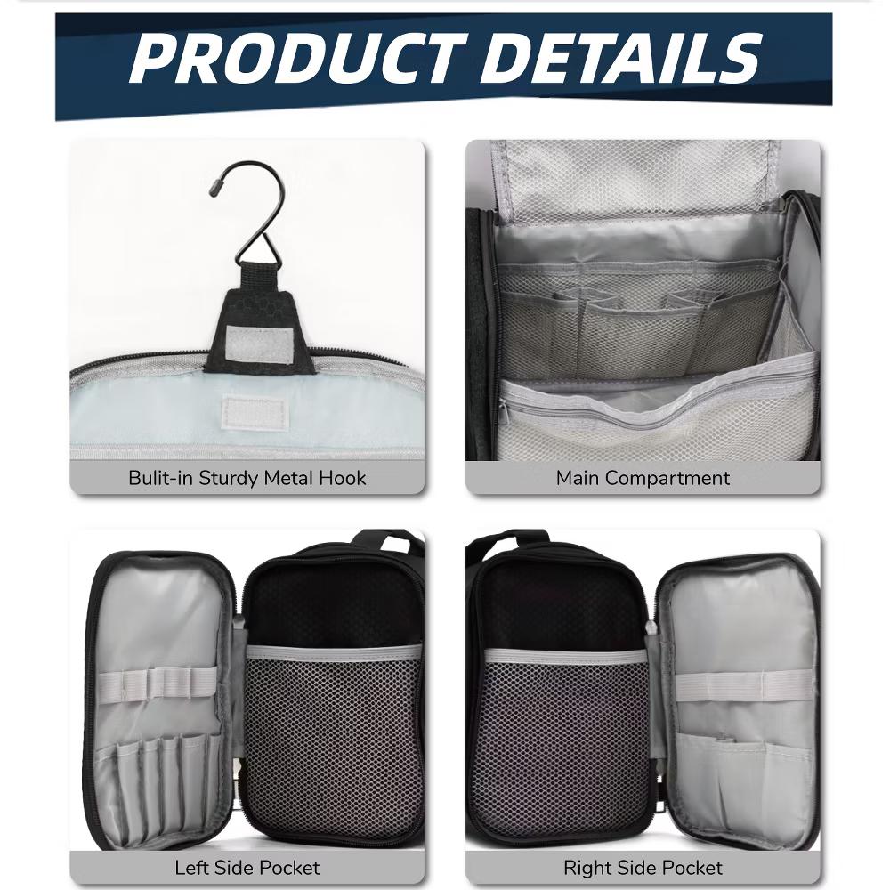 Large Capacity Toiletry Bag for Women and Men, Hanging Toiletry Organizer Cosmetics Makeup Bag - Image 17