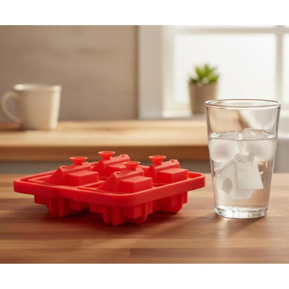 ICUP, Inc. Peanuts Snoopy Doghouse Molded Silicone Ice Cube Tray | Makes 4 - Image 8