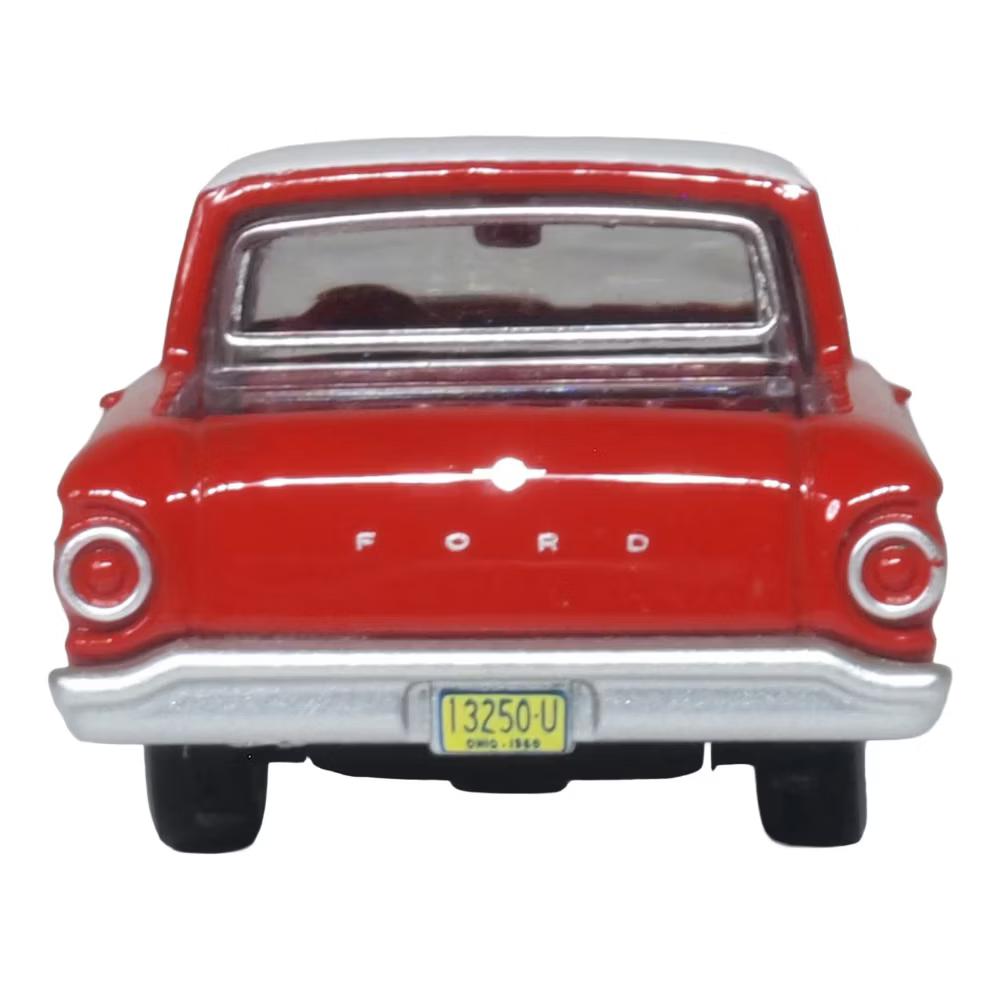 1960 Ford Falcon Ranchero Monte Carlo Red with Corinthian White Top 1/87 (HO) Scale Diecast Model Car - Image 5