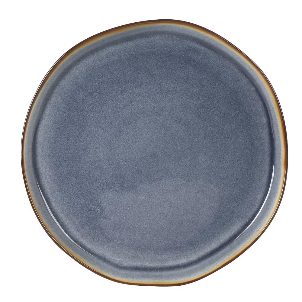 Algeria River Plates and Bowls Sets, 12-Piece Stoneware Dinnerware Sets, Reactive Glaze Dish Set - Image 10
