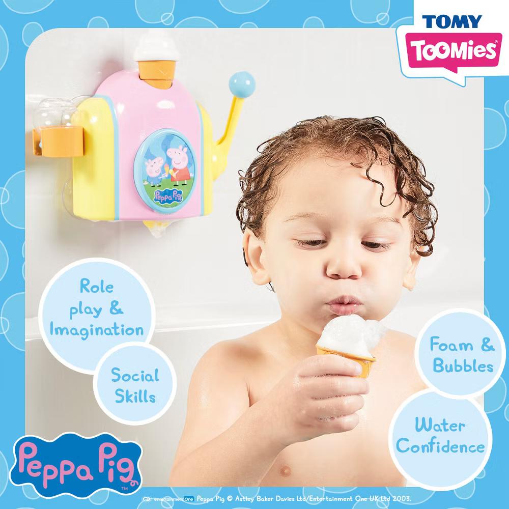 Toomies Peppa Bubble Ice Cream Maker Bath Toys - 5pc - Image 6