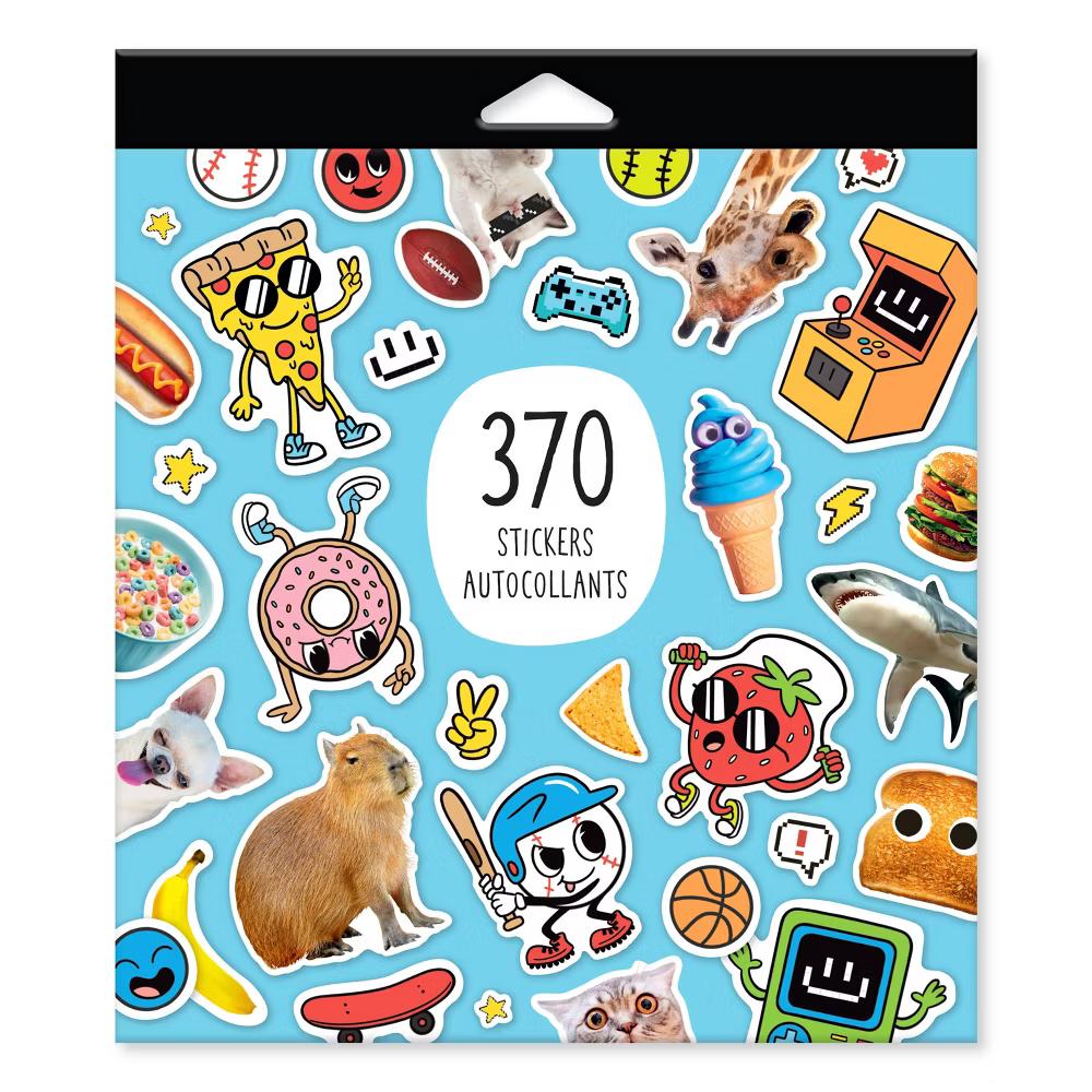 370ct Large Sticker Pad, All-Occasion Boy Trends Mix - Image 2
