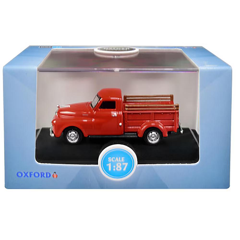 1948 Dodge B-1B Pickup Truck Red 1/87 (HO) Scale Diecast Model Car - Image 5