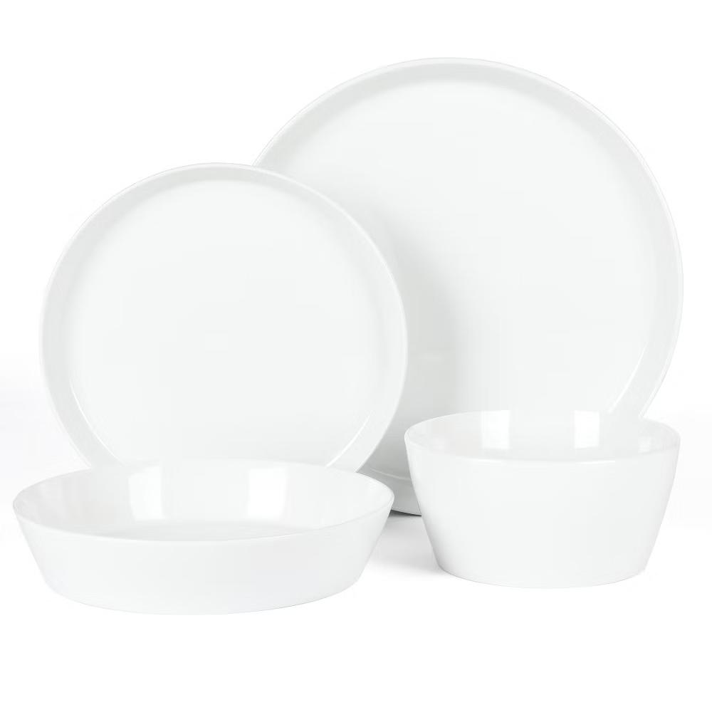 Martha Stewart Selma Chip & Scratch Resistant Dinnerware Set, Plates and Bowls Dishes Set - Image 7