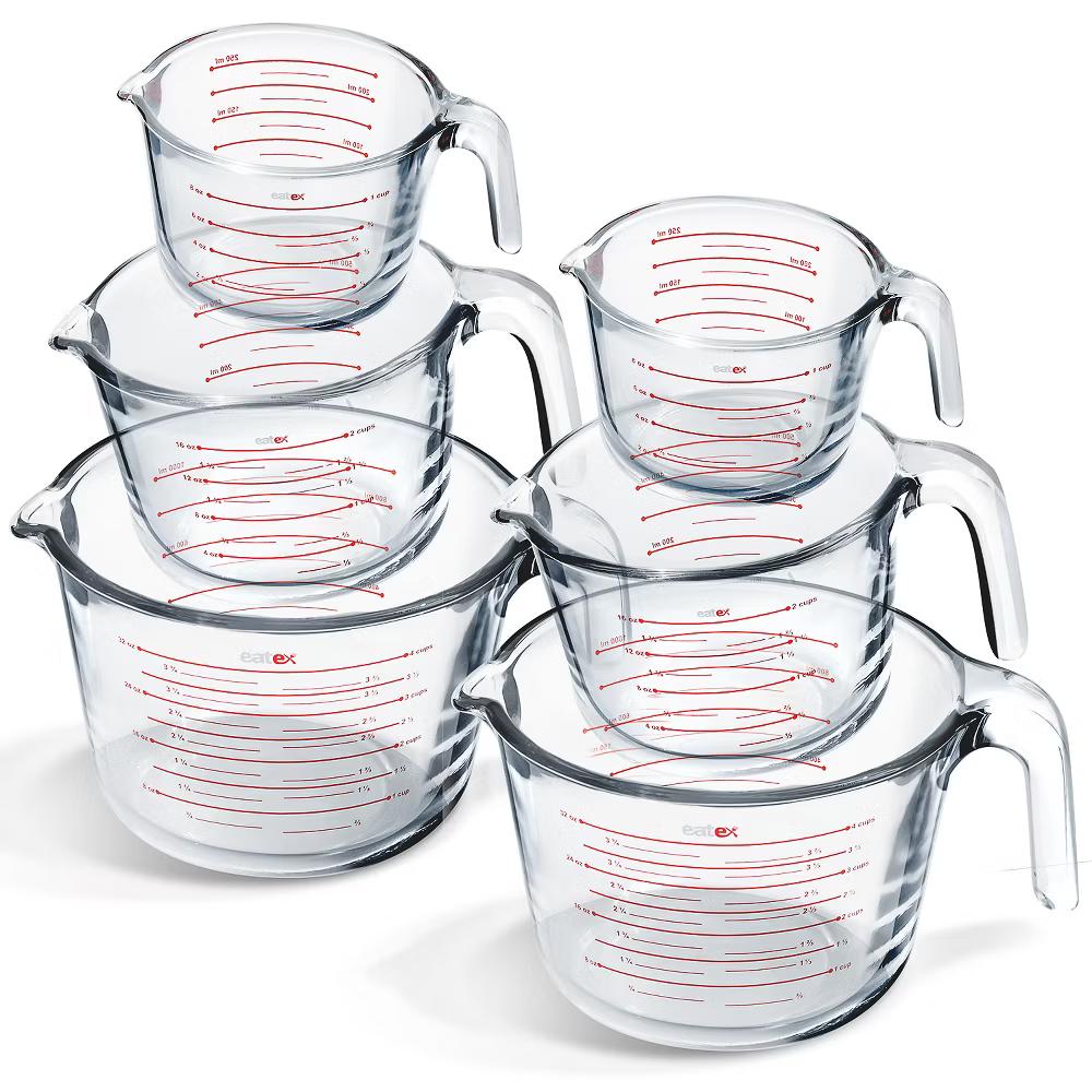 JoyTable Glass Measuring Cups Set, Liquid Measuring Cups, Glass Measuring Cup Set - Image 11