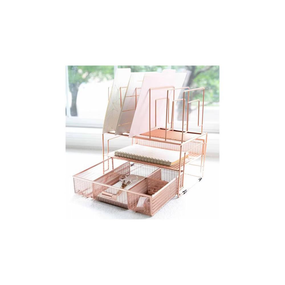 Blu Monaco Desk Organizer with File Sorters & Drawer - Image 40