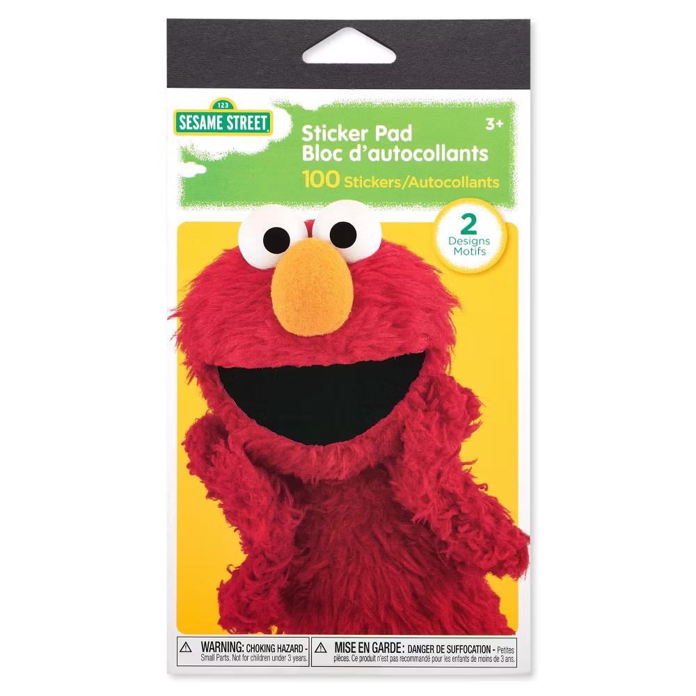 Sticker Pad for Kids, Elmo, Cookie Monster, Big Bird 112ct, 8 Sheets - Image 5