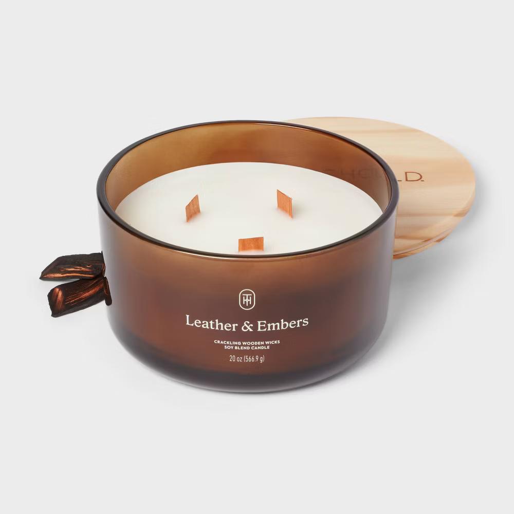 Glass Wooden Wick Jar Candle - Image 111