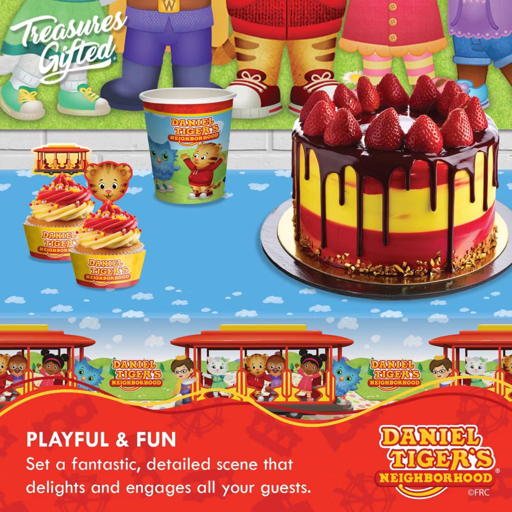 Treasures Gifted Daniel Tiger Cups - 9oz Party Cups - Daniel Tiger Birthday Decorations - Disposable Paper Cups - Image 5
