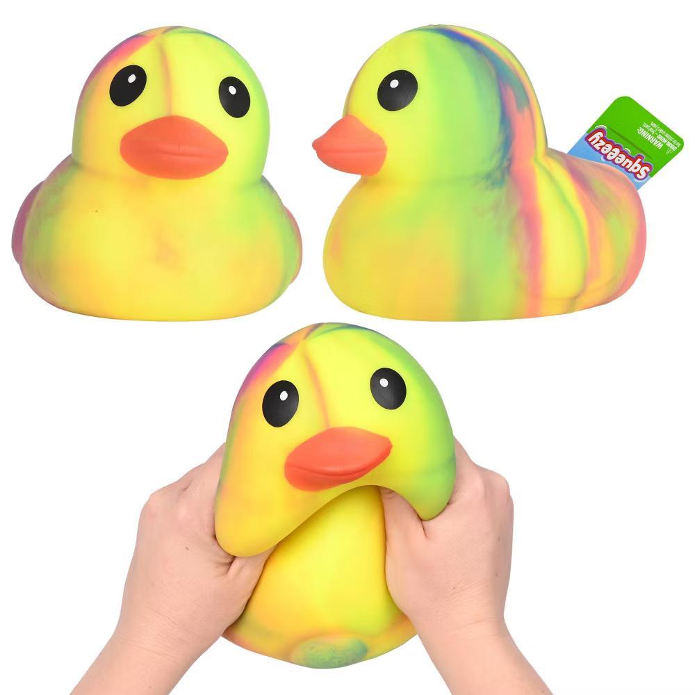 Jumbo Squeezy Ducks - Tie Dye Yellow - Image 2