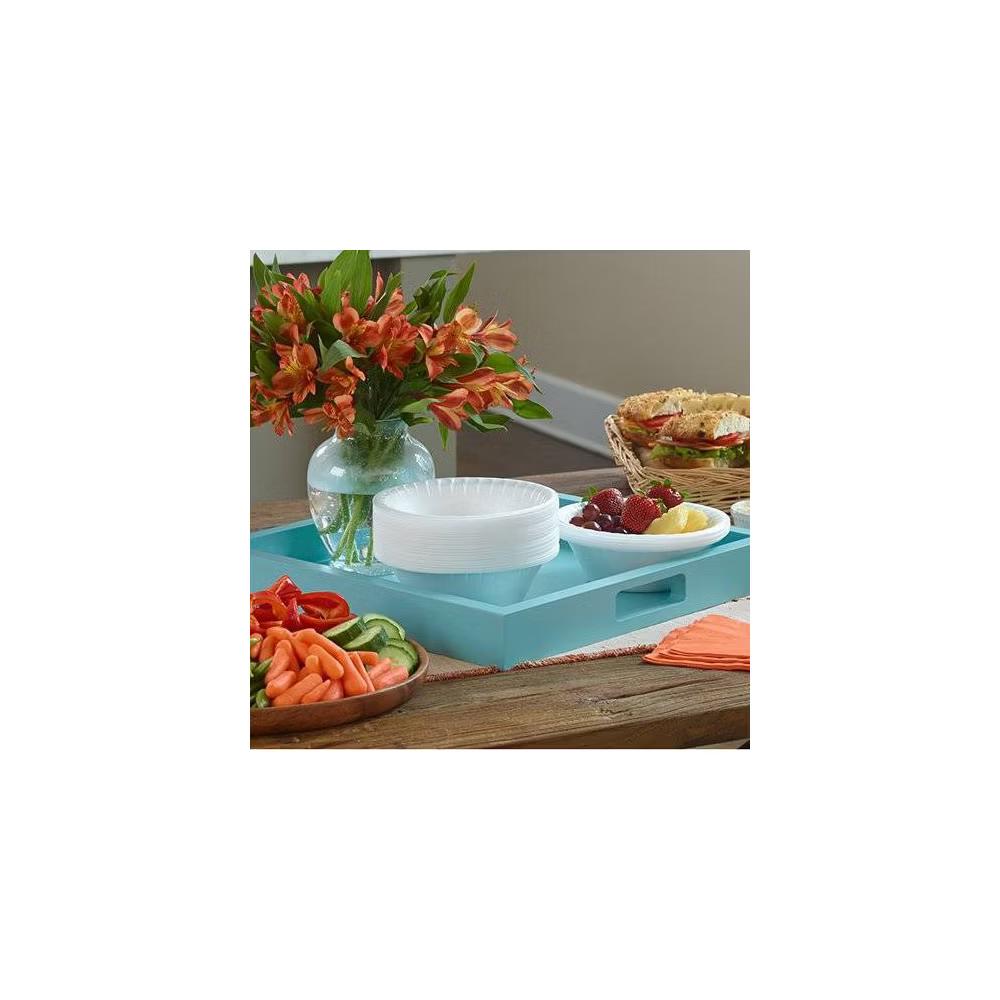 Hefty Foam Disposable Bowl - 45ct/12oz: Round, Solid White - Image 4