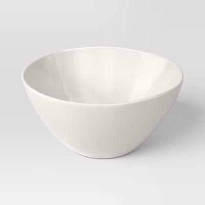 22.5 fl oz Stoneware Aralia Organic Cereal Bowl Sour Cream - Image 2