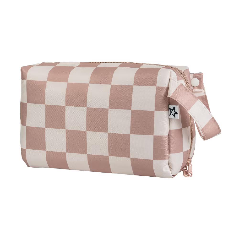 Waterproof Makeup Bag – Portable Travel Cosmetic Organizer with Handle and Secure Zipper - Image 4