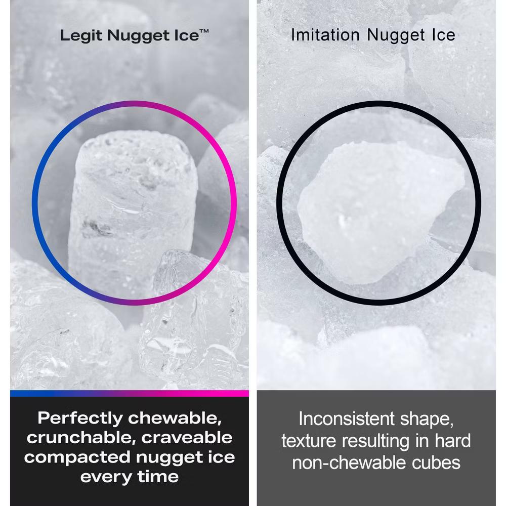 GE Profile Opal Nugget Ice Maker - with Magnolia: Stainless Steel, Countertop, 34 lbs Daily Production - Image 7