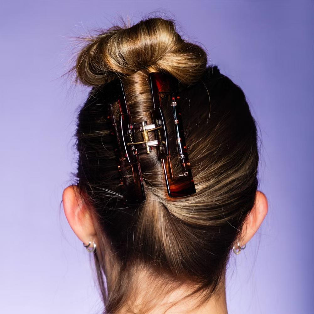 Locked In Claw Clips for Thick Hair - Black/Tort - 2ct - Image 4