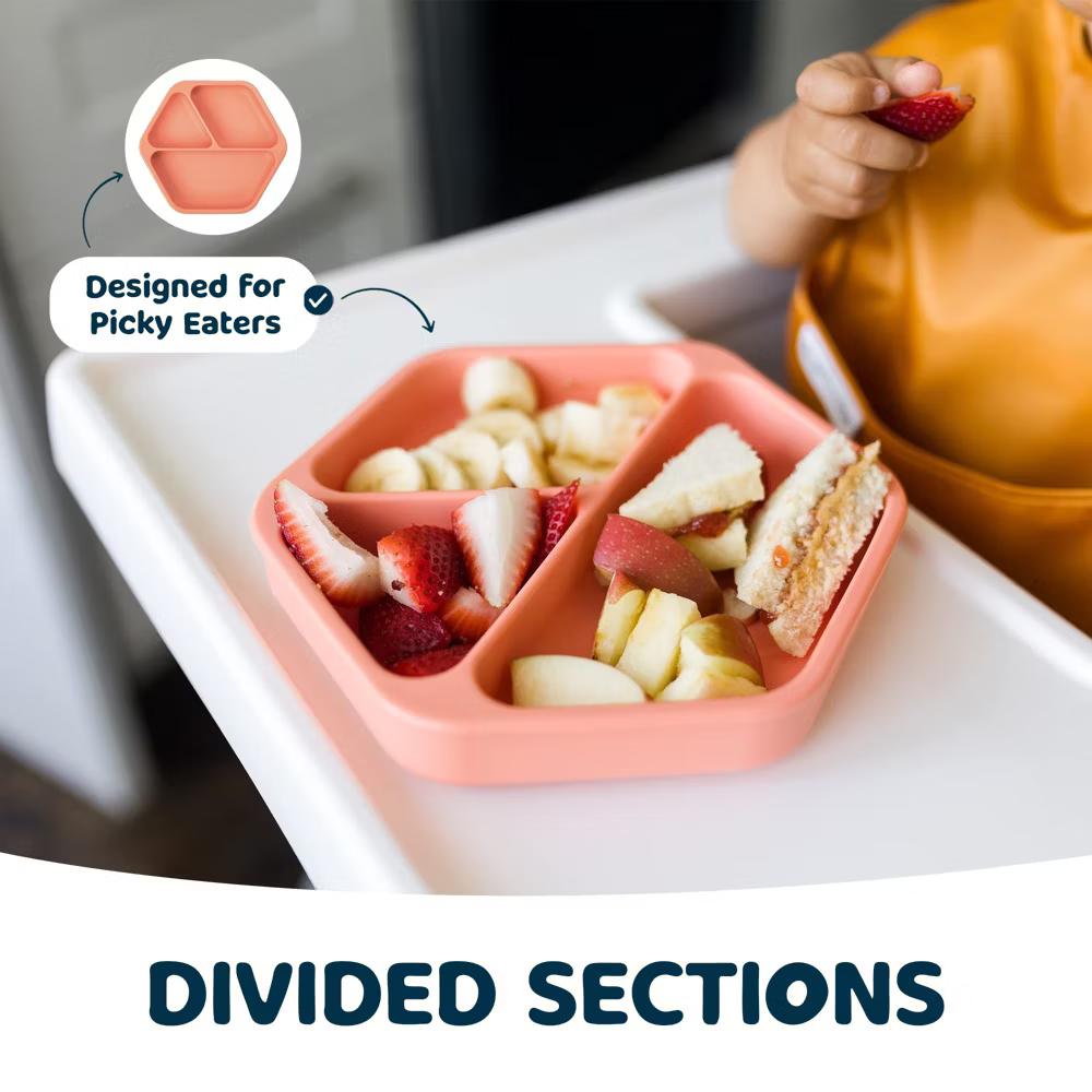 Silicone Suction Divided Plate Baby/Toddler Dish for Independent Eating - Image 12