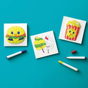 3ct Puffy Magic Canvas Summer Craft Activity Kit