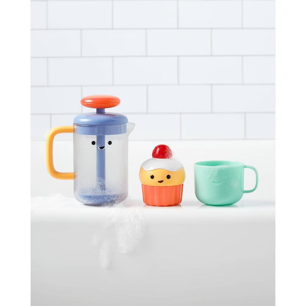 Tub-to-Table Sensory Development Baby Bath Toy Set - Cafe Bubble & Foam: Emotional Development, 3 Pieces