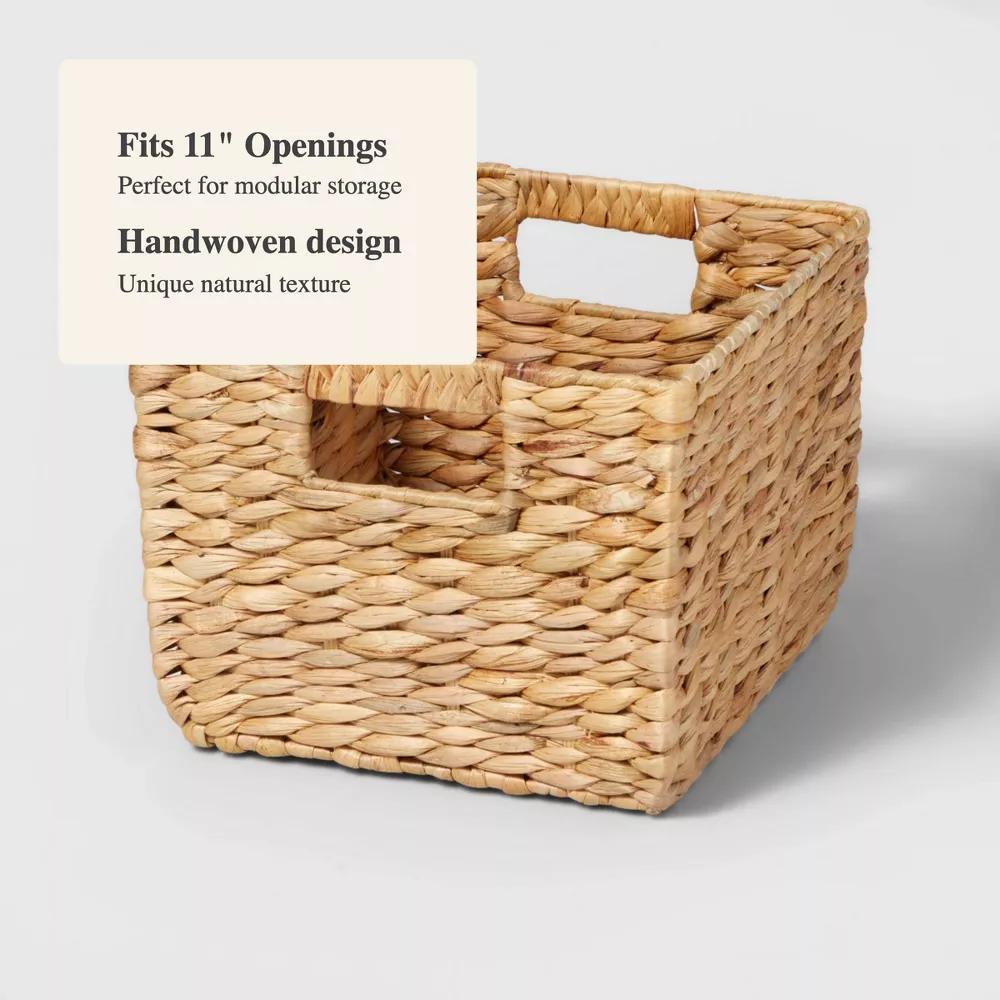 Woven Water Hyacinth Milk Crate - Image 5