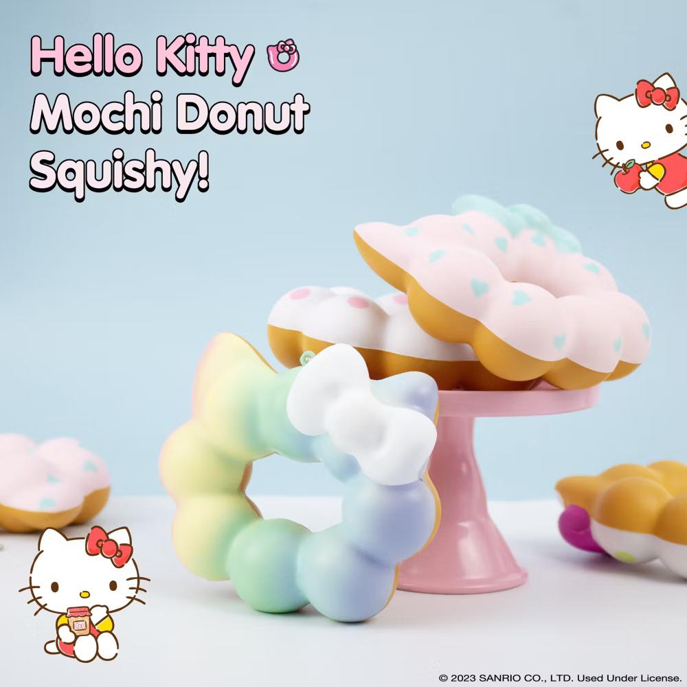 SquiSHU Squishy Toy Mochi Donut Slow Rising Soft Relief Stress Fidget Toy - Image 6