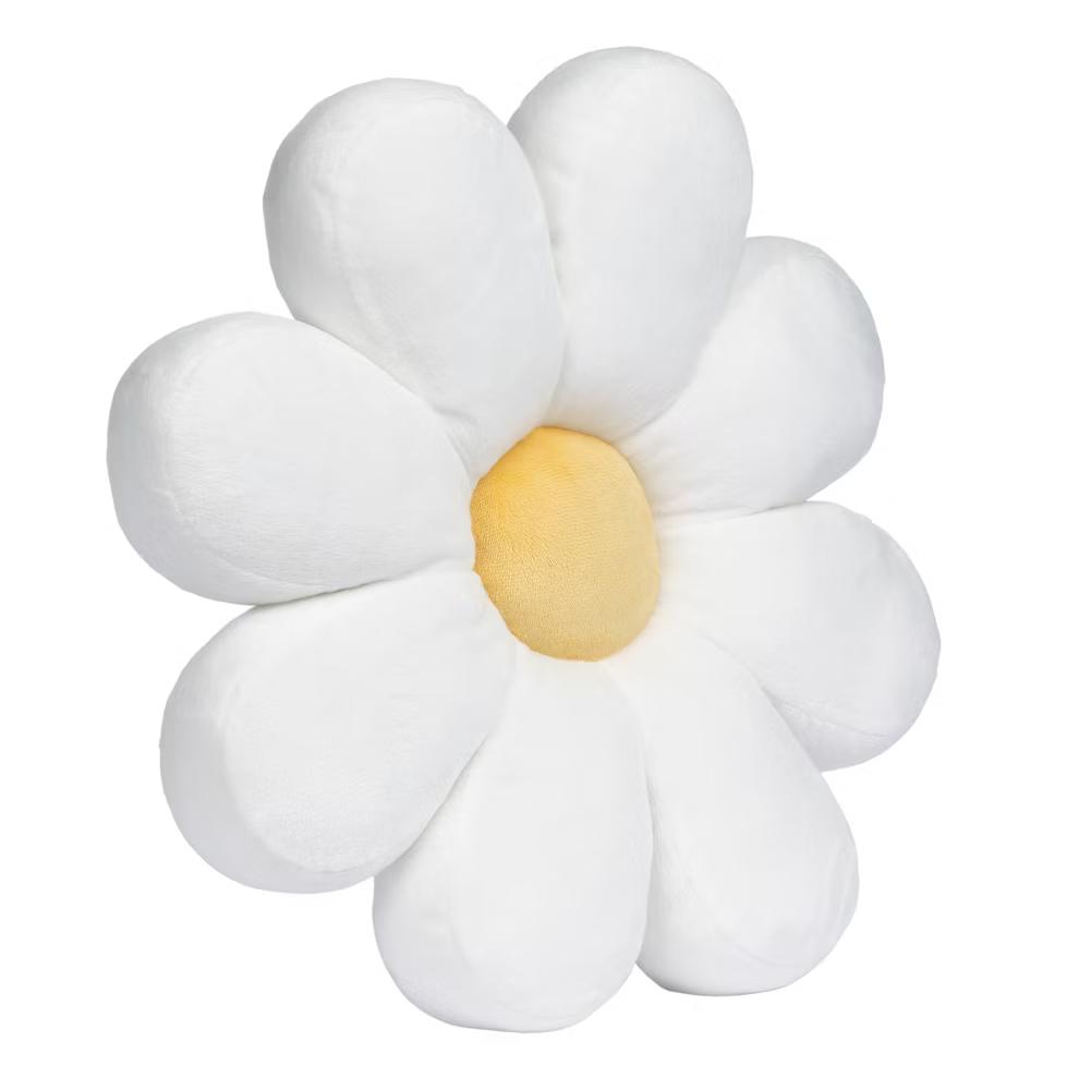 Sweet Daisy White Flower Decorative Pillow Plush Stuffed Toy - Image 4