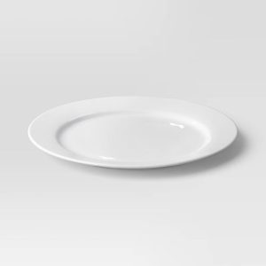 11" Porcelain Round Rim Dinner Plate