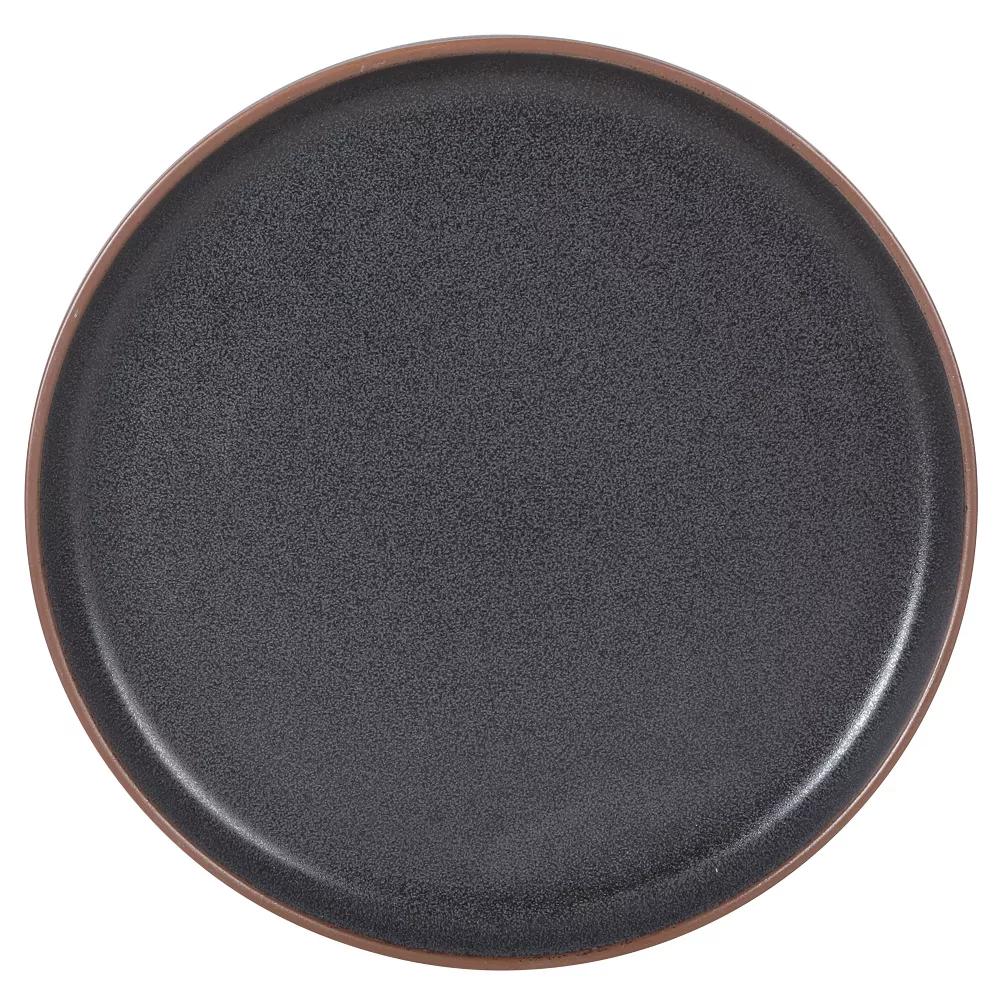 Abbey Circle 12 Piece (Service for 4) Plates and Bowls Reactive Matte Glaze Dishes Stoneware Ceramic Dinnerware Set - Image 2