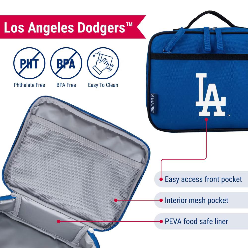 Wildkin MLB Major League Baseball Insulated Lunch Box – Durable and Reusable for School & Travel - Image 42