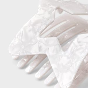 Star Shaped Shovel Claw Hair Clip - White