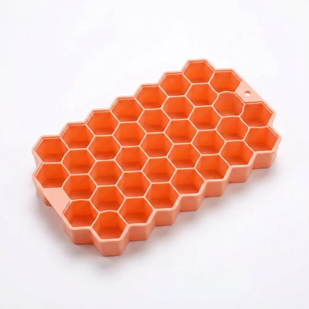 Alilang 2-Piece Honeycomb Ice Cube Tray - 37-Grid Flexible Mold with Spill-Resistant Lid - Image 10