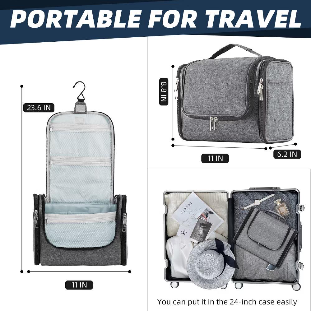 Large Capacity Toiletry Bag for Women and Men, Hanging Toiletry Organizer Cosmetics Makeup Bag - Image 51