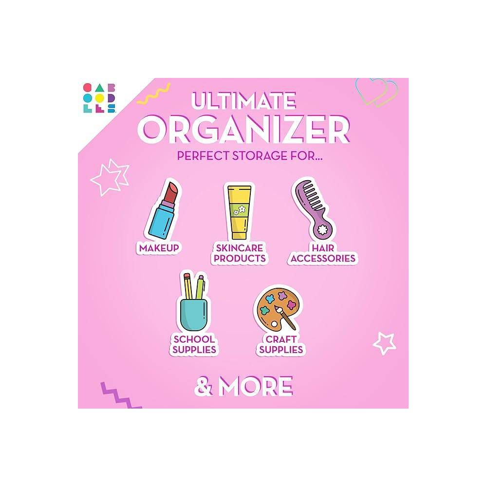 Caboodles On the Go Girl in Pink Shimmer Makeup Bag - Image 4