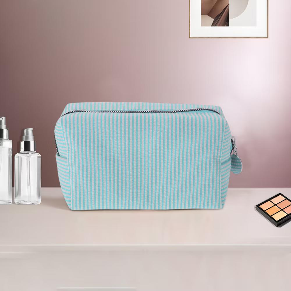 Striped Pattern Makeup Bag for Travel 1 Pc - Image 8