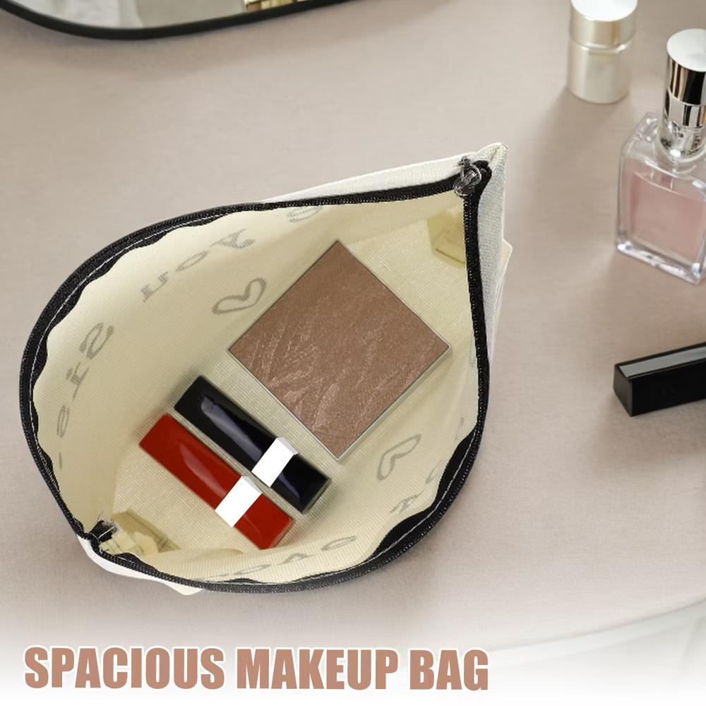 Women's Birthday Makeup Bag Beige 1 Pc - Image 11