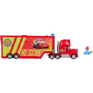 and Pixar Cars Mack Mobile Rescue Repair Center, Large-Scale Truck Transforms into Playset