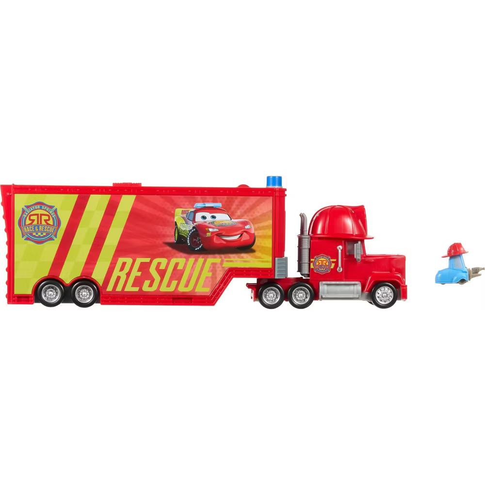 and Pixar Cars Mack Mobile Rescue Repair Center, Large-Scale Truck Transforms into Playset