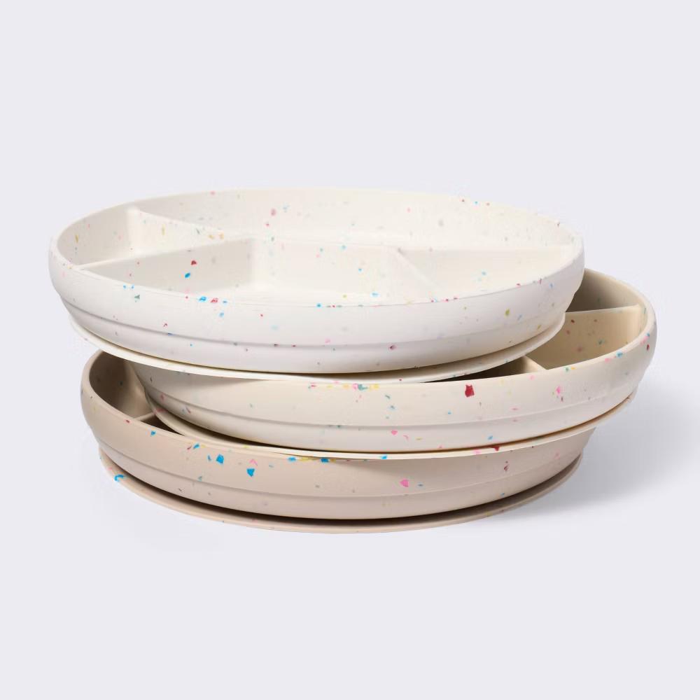 Silicone Suction Divided Plates - 3pk - Image 6