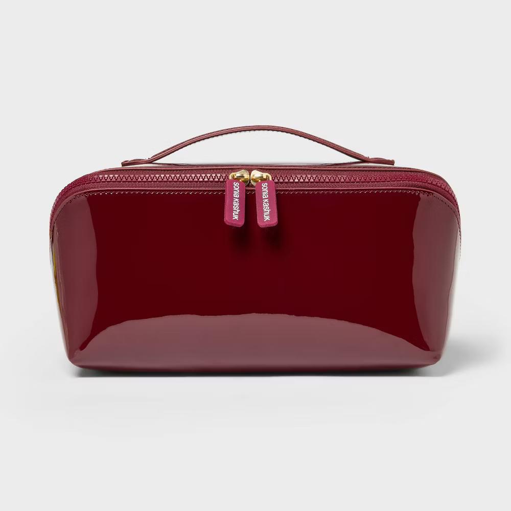 Diagonal-Zip Makeup Bag - Image 15